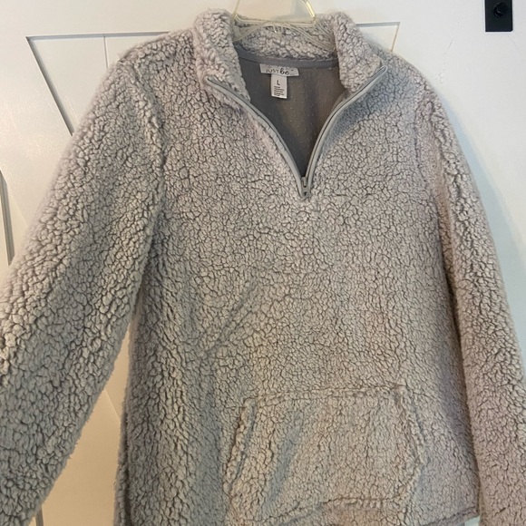 Just Be Gray Teddy Jacket Plush Warmth - Picture 1 of 5